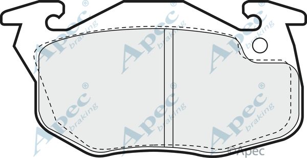 APEC BRAKING Piduriklotsi komplekt,ketaspidur PAD920